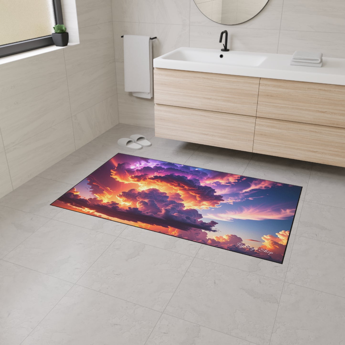 Vibrant Sunset Heavy Duty Floor Mat - Home Decor, Indoor/Outdoor Rug, Non-Slip Mat, Entryway Decor, Office Mat