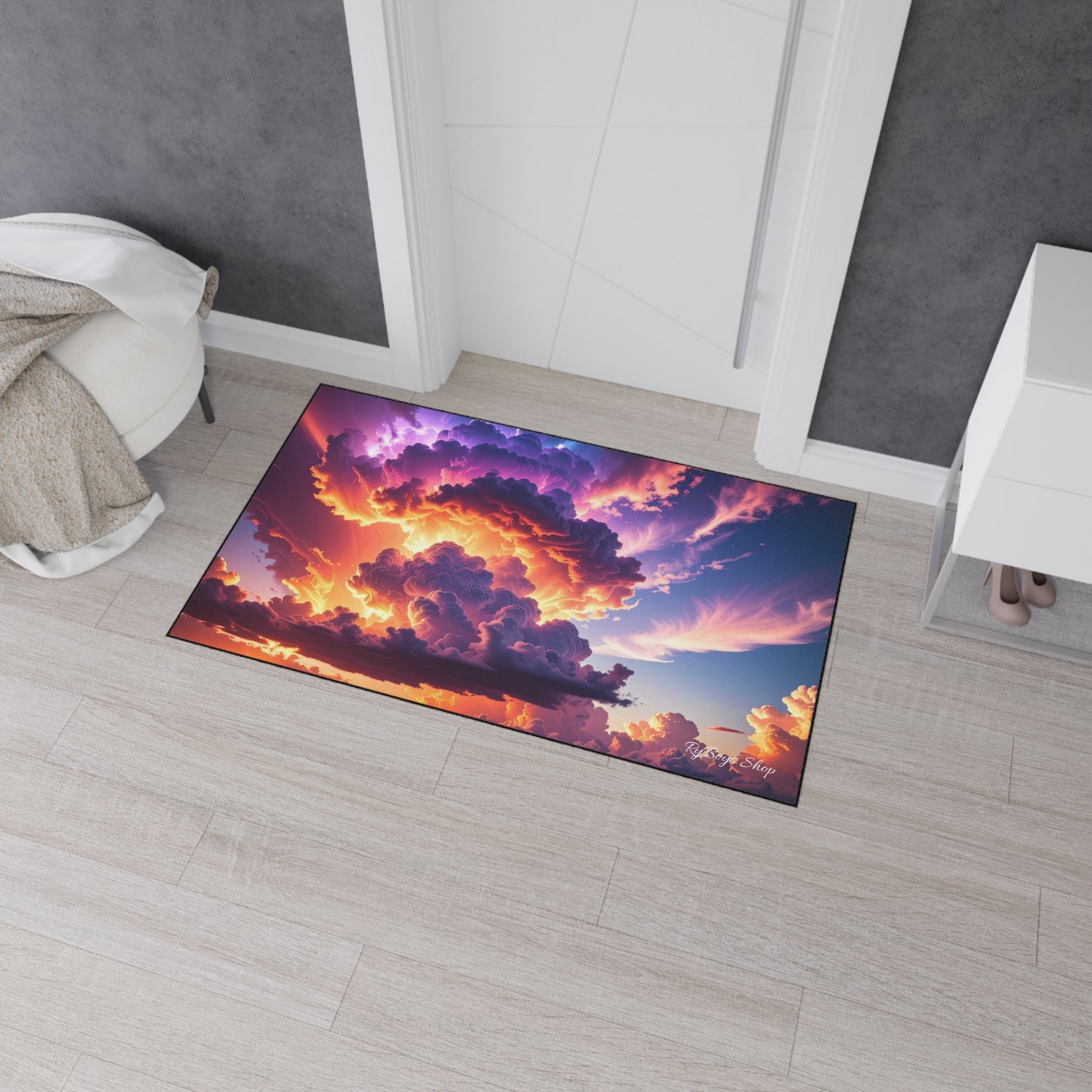 Vibrant Sunset Heavy Duty Floor Mat - Home Decor, Indoor/Outdoor Rug, Non-Slip Mat, Entryway Decor, Office Mat