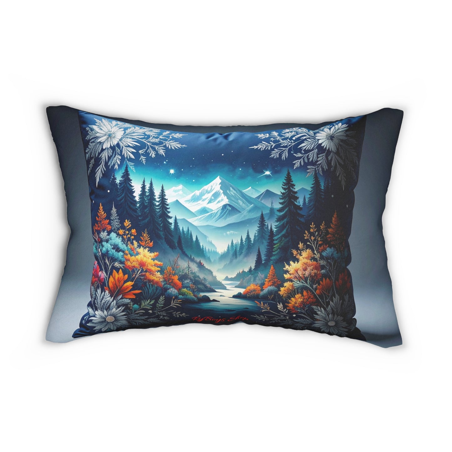 Mountain Escape Spun Polyester Lumbar Pillow | Cozy Home Decor, Nature Inspired Decoration, Gift for Nature Lovers, Relaxation, [...]