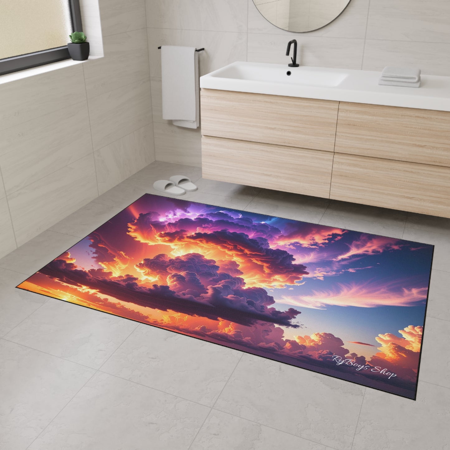 Vibrant Sunset Heavy Duty Floor Mat - Home Decor, Indoor/Outdoor Rug, Non-Slip Mat, Entryway Decor, Office Mat
