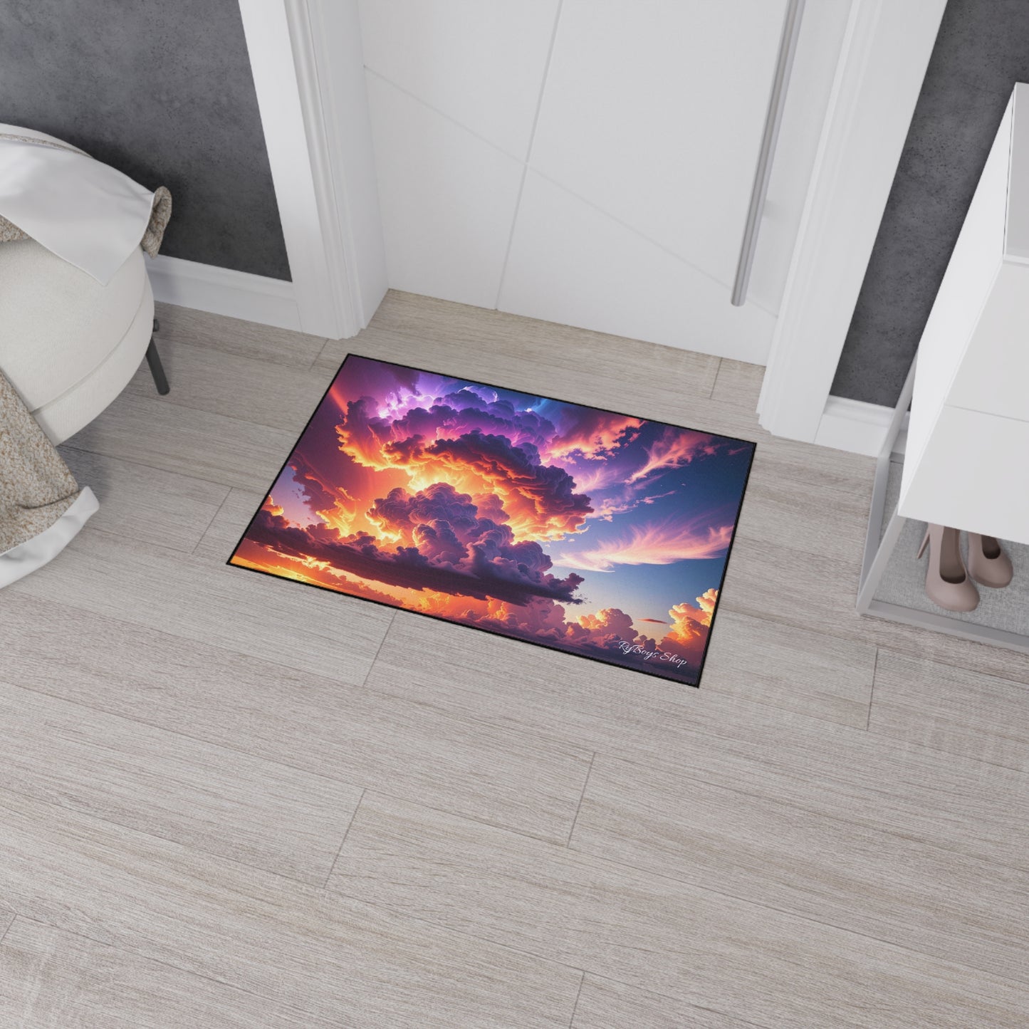 Vibrant Sunset Heavy Duty Floor Mat - Home Decor, Indoor/Outdoor Rug, Non-Slip Mat, Entryway Decor, Office Mat