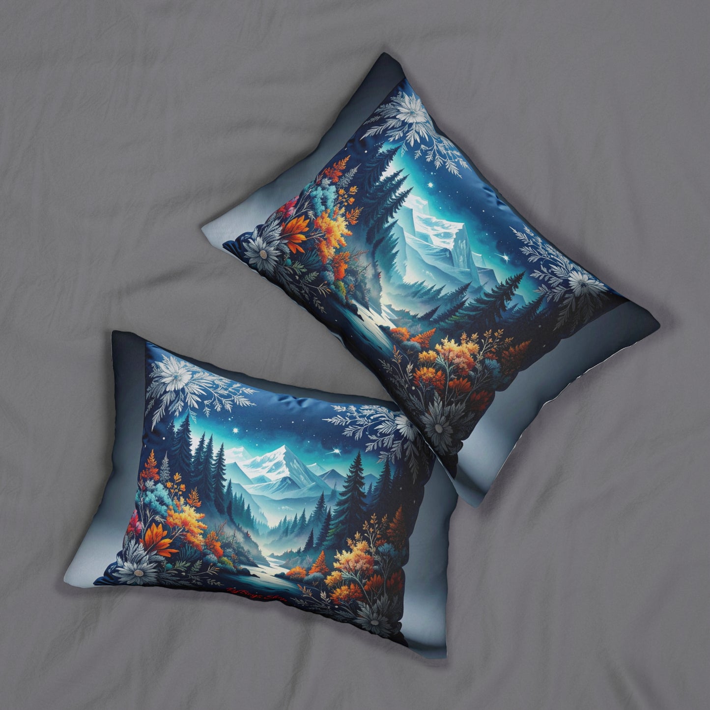 Mountain Escape Spun Polyester Lumbar Pillow | Cozy Home Decor, Nature Inspired Decoration, Gift for Nature Lovers, Relaxation, [...]