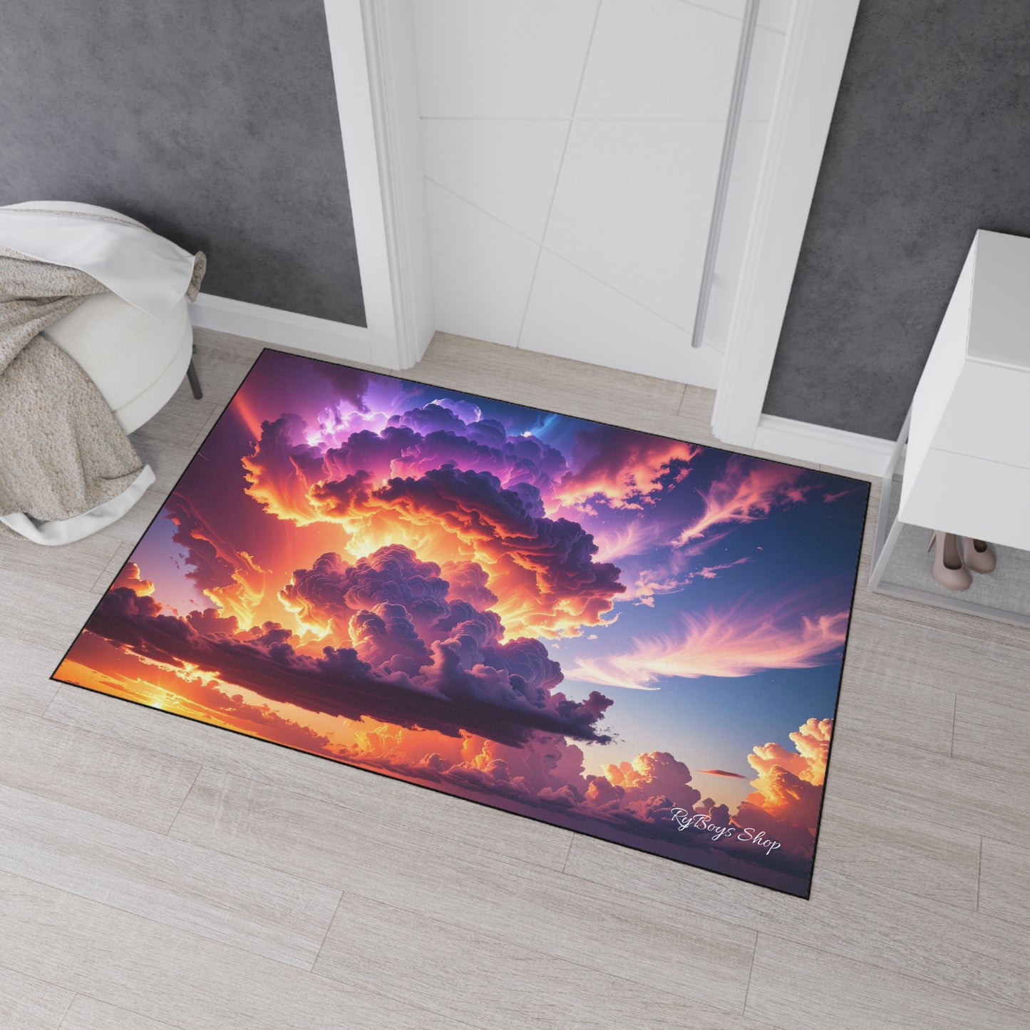 Vibrant Sunset Heavy Duty Floor Mat - Home Decor, Indoor/Outdoor Rug, Non-Slip Mat, Entryway Decor, Office Mat