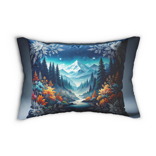 Mountain Escape Spun Polyester Lumbar Pillow | Cozy Home Decor, Nature Inspired Decoration, Gift for Nature Lovers, Relaxation, [...]
