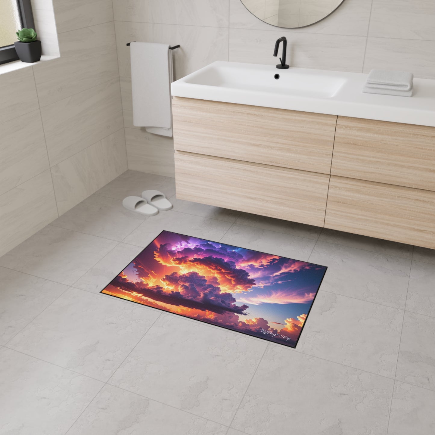 Vibrant Sunset Heavy Duty Floor Mat - Home Decor, Indoor/Outdoor Rug, Non-Slip Mat, Entryway Decor, Office Mat