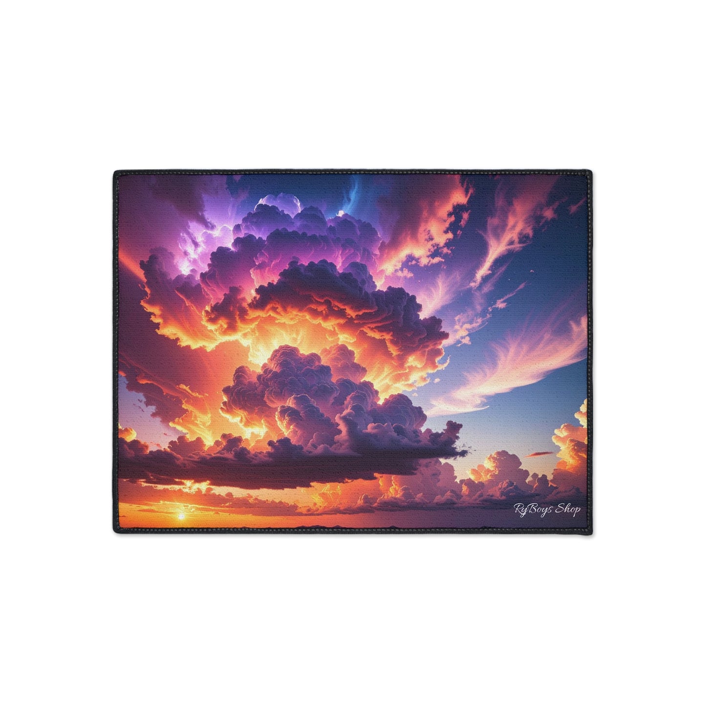 Vibrant Sunset Heavy Duty Floor Mat - Home Decor, Indoor/Outdoor Rug, Non-Slip Mat, Entryway Decor, Office Mat